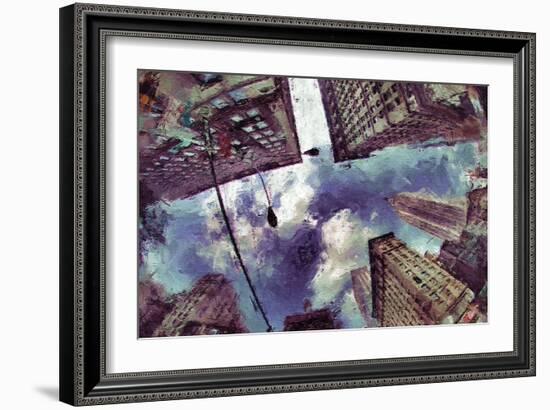 Painted City IX-Jean-François Dupuis-Framed Art Print