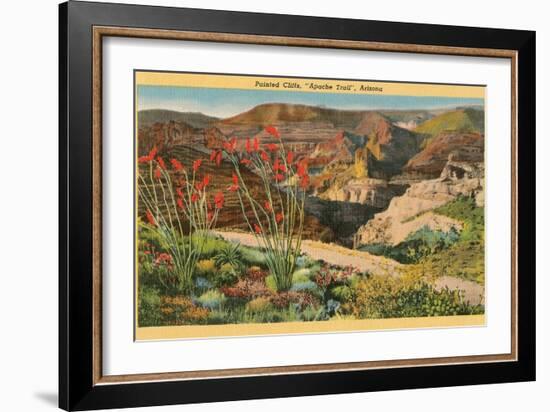 Painted Cliffs, Apache Trail, Arizona-null-Framed Art Print