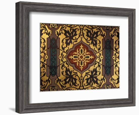 Painted Cloth in Henry II Style, Chambre of Catherine de Medici, Ch?au de Blois, France-null-Framed Giclee Print