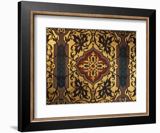 Painted Cloth in Henry II Style, Chambre of Catherine de Medici, Ch?au de Blois, France-null-Framed Giclee Print