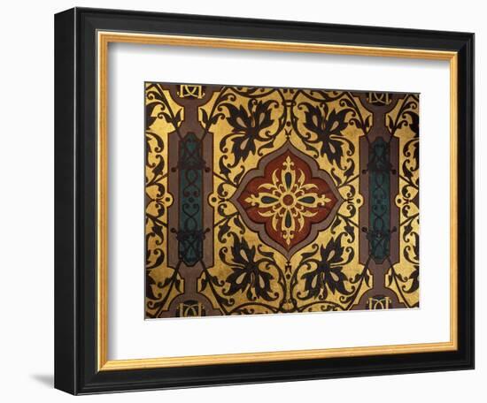 Painted Cloth in Henry II Style, Chambre of Catherine de Medici, Ch?au de Blois, France-null-Framed Giclee Print