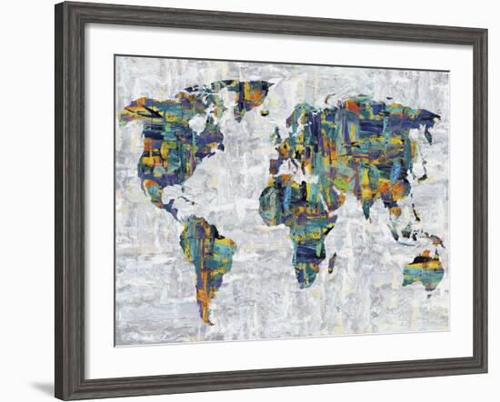 Painted Colour Map-Paul Duncan-Framed Giclee Print