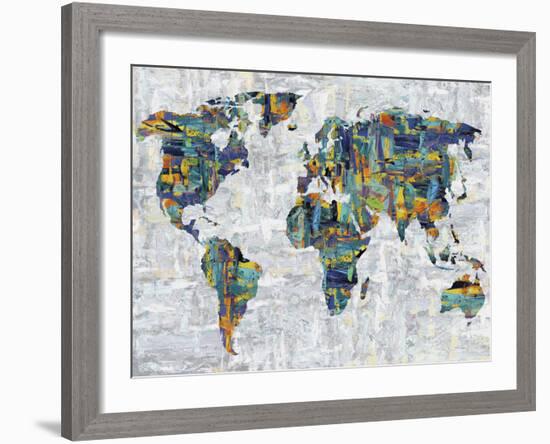 Painted Colour Map-Paul Duncan-Framed Giclee Print