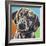 Painted Dachshund II-Carolee Vitaletti-Framed Art Print