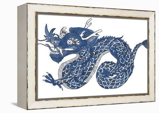 Painted Dragon-null-Framed Premier Image Canvas