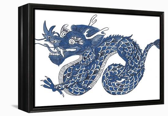 Painted Dragon-null-Framed Premier Image Canvas