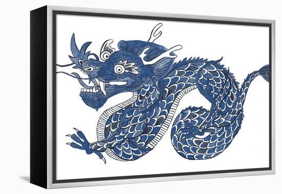 Painted Dragon-null-Framed Premier Image Canvas