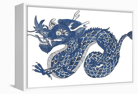 Painted Dragon-null-Framed Premier Image Canvas