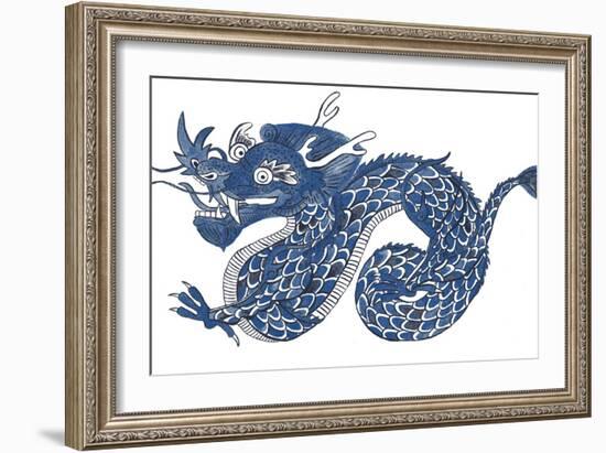 Painted Dragon-null-Framed Giclee Print