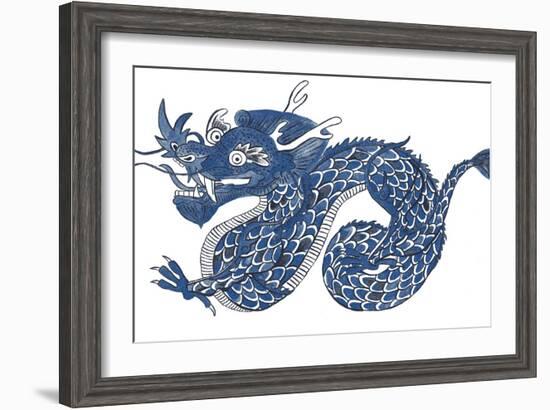 Painted Dragon-null-Framed Giclee Print