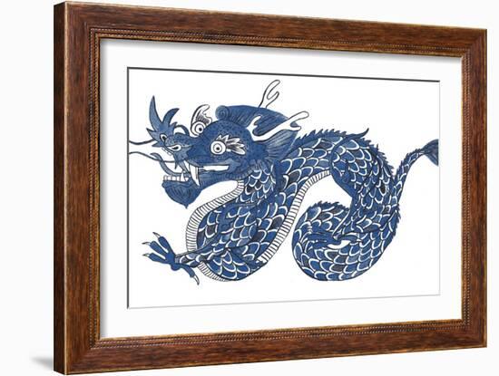 Painted Dragon-null-Framed Giclee Print