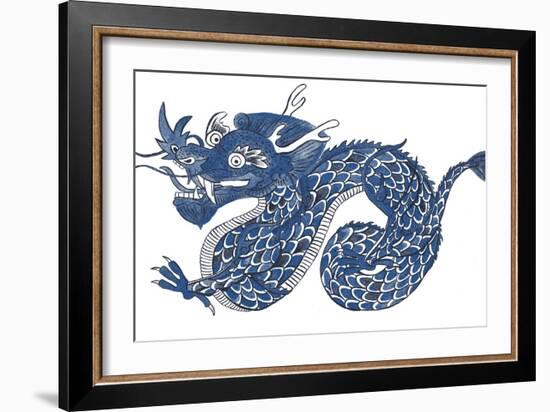 Painted Dragon-null-Framed Giclee Print