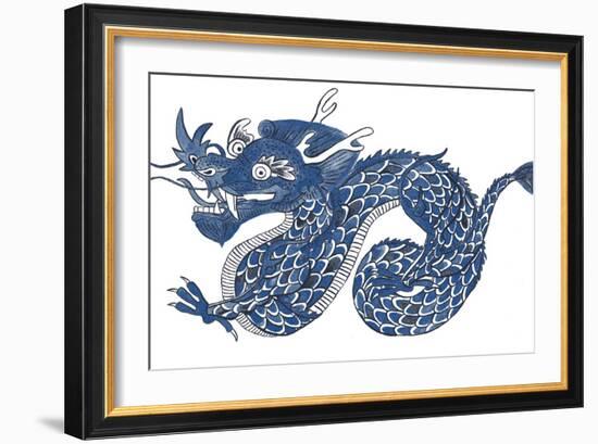 Painted Dragon-null-Framed Giclee Print