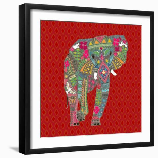 Painted Elephant Diamond-Sharon Turner-Framed Art Print