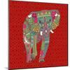 Painted Elephant Diamond-Sharon Turner-Mounted Art Print