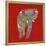 Painted Elephant Diamond-Sharon Turner-Framed Stretched Canvas