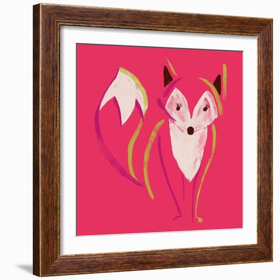 Painted Fox-null-Framed Giclee Print