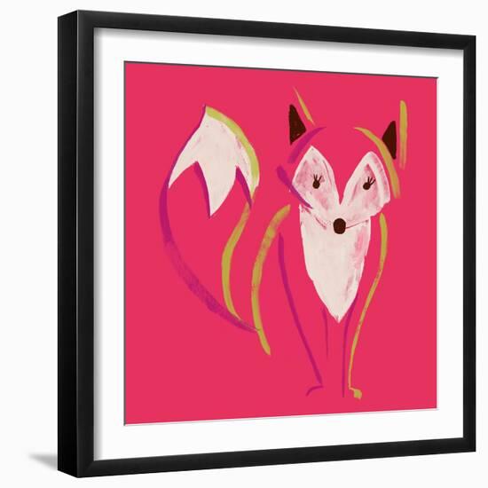 Painted Fox-null-Framed Giclee Print
