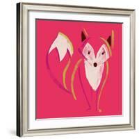 Painted Fox-null-Framed Giclee Print