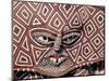 Painted Geometric Mask, Zimbabwe-Claudia Adams-Mounted Photographic Print