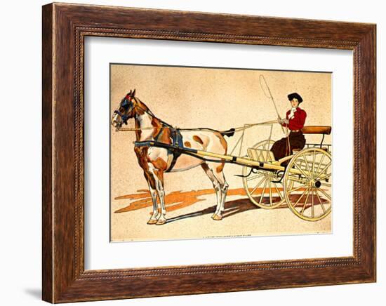 Painted Harness Pony-Edward Penfield-Framed Giclee Print