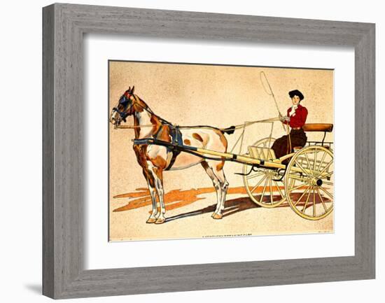 Painted Harness Pony-Edward Penfield-Framed Giclee Print