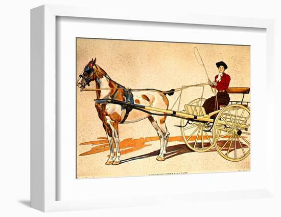 Painted Harness Pony-Edward Penfield-Framed Giclee Print