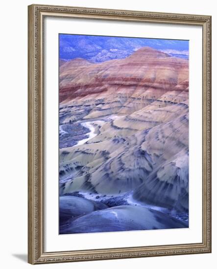 Painted Hills, John Day Fossil Beds National Monument, Oregon, USA-Charles Gurche-Framed Photographic Print