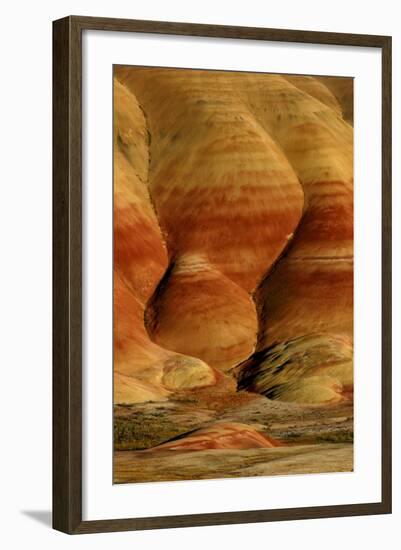 Painted Hills, John Day Fossil Beds National Monument, Oregon, USA-Marilyn Dunstan Photography-Framed Photographic Print