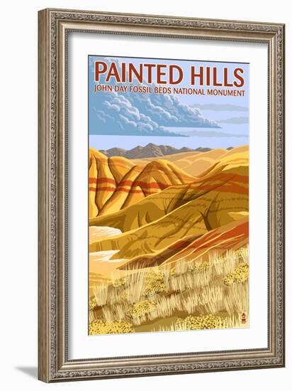 Painted Hills - John Day Fossil Beds, Oregon-Lantern Press-Framed Art Print