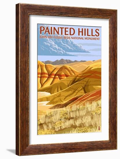 Painted Hills - John Day Fossil Beds, Oregon-Lantern Press-Framed Art Print