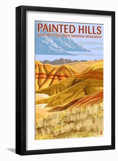 Painted Hills - John Day Fossil Beds, Oregon-Lantern Press-Framed Art Print