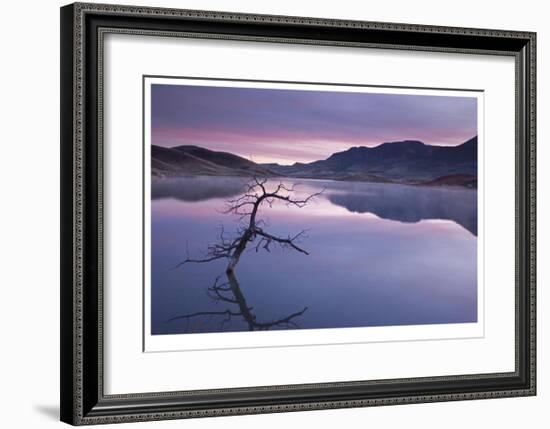 Painted Hills Lake at Dawn I-Donald Paulson-Framed Giclee Print