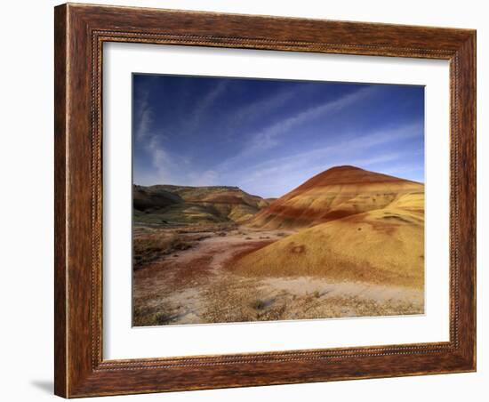 Painted Hills of John Day Fossil Beds, Oregon, USA-Gavriel Jecan-Framed Photographic Print