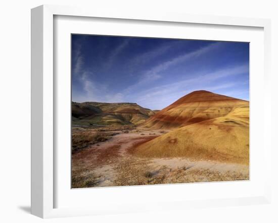 Painted Hills of John Day Fossil Beds, Oregon, USA-Gavriel Jecan-Framed Photographic Print