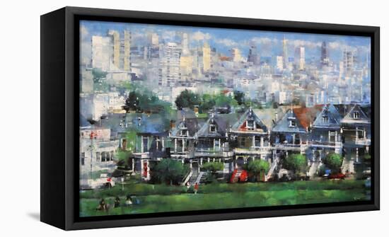 Painted Ladies-Mark Lague-Framed Stretched Canvas