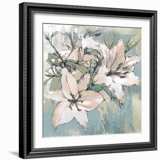 Painted Lilies II-Ken Hurd-Framed Giclee Print