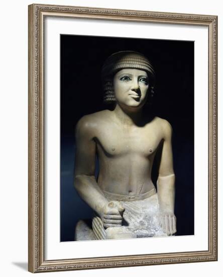 Painted Limestone Statue-null-Framed Giclee Print