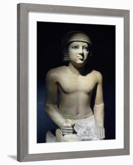 Painted Limestone Statue-null-Framed Giclee Print