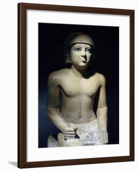 Painted Limestone Statue-null-Framed Giclee Print