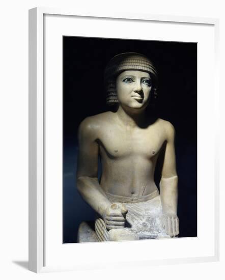 Painted Limestone Statue-null-Framed Giclee Print
