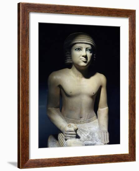 Painted Limestone Statue-null-Framed Giclee Print