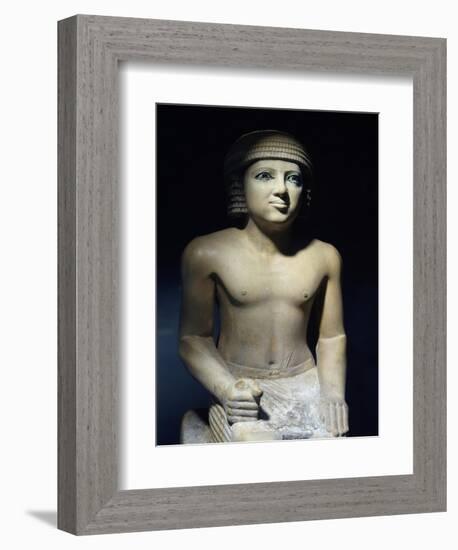 Painted Limestone Statue-null-Framed Giclee Print