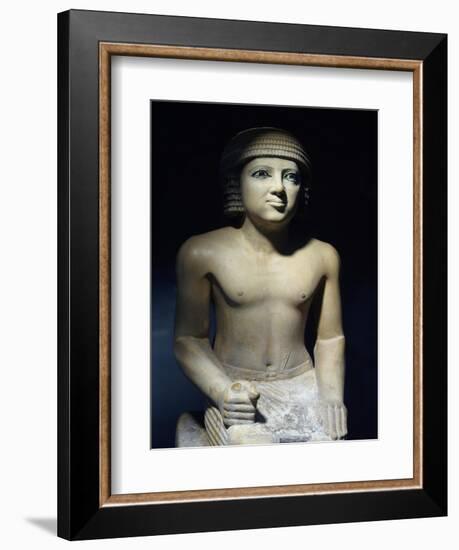 Painted Limestone Statue-null-Framed Giclee Print