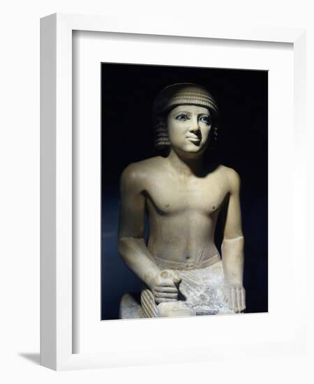 Painted Limestone Statue-null-Framed Giclee Print