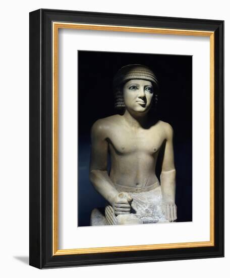 Painted Limestone Statue-null-Framed Giclee Print