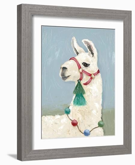 Painted Llama I-Jade Reynolds-Framed Art Print