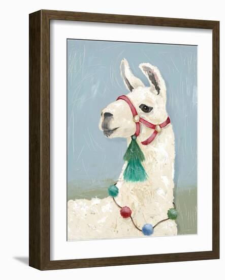 Painted Llama I-Jade Reynolds-Framed Art Print