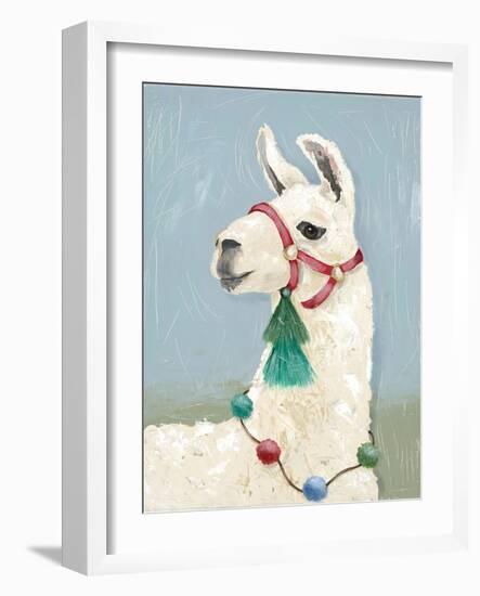 Painted Llama I-Jade Reynolds-Framed Art Print