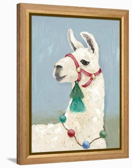 Painted Llama I-Jade Reynolds-Framed Stretched Canvas